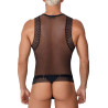 CandyMan Débardeur Transparent en Mesh BASTET Noir